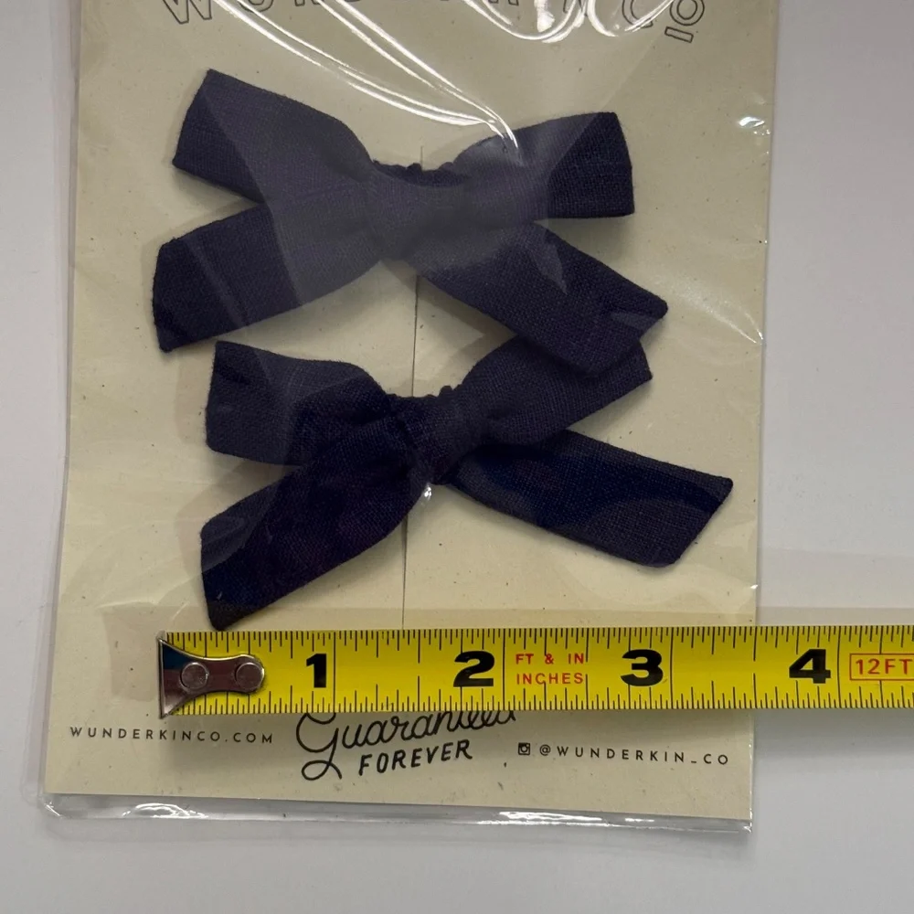 Wunderkin Co Bows/Piggie Set Navy